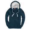 W81PF Ultra Premium Zip Hoodie Deep Sea Blue / Orchid White colour image